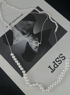 秋冬女款小众轻奢毛衣链S925纯银