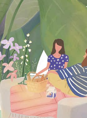 北欧小清新ins绿色植物叶子