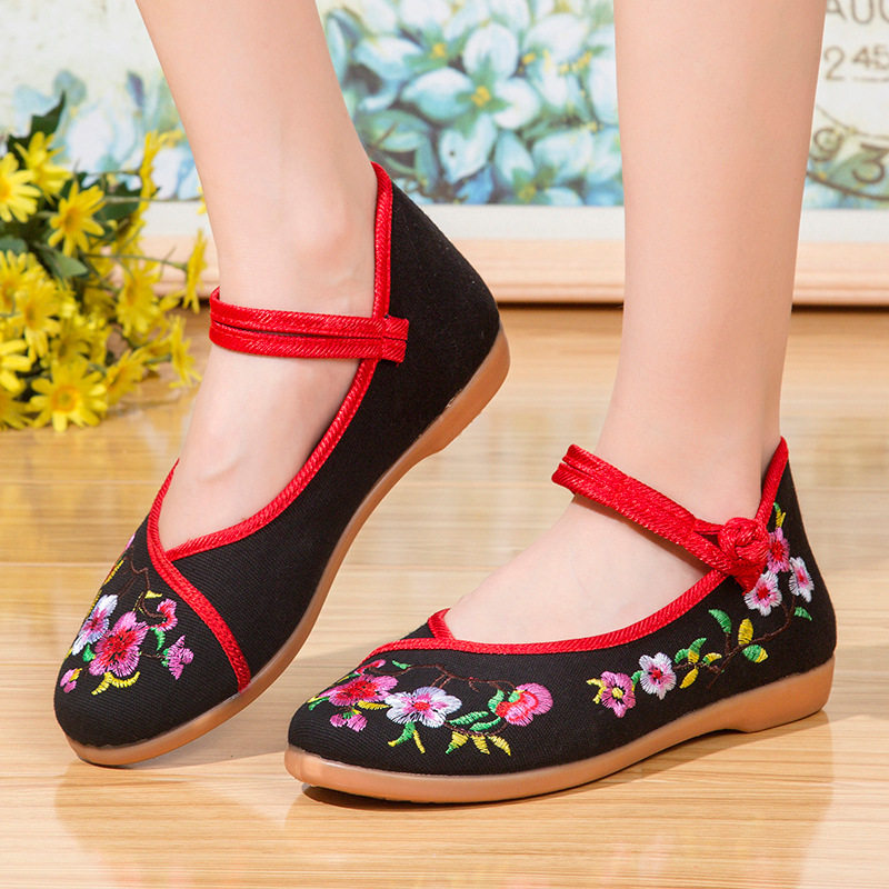 新款老北京布鞋女中老年民族风绣花鞋牛筋底女鞋平底休闲妈妈单鞋,淘宝优惠券,粉丝福利购,淘宝优惠卷