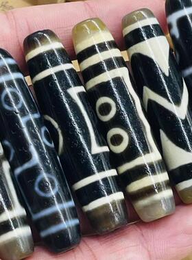 保真品西藏天然玛瑙老天珠吊坠