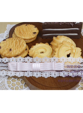 日制高光粉色蝴蝶结白蕾丝锁骨链项链chocker复古vintage少女miu