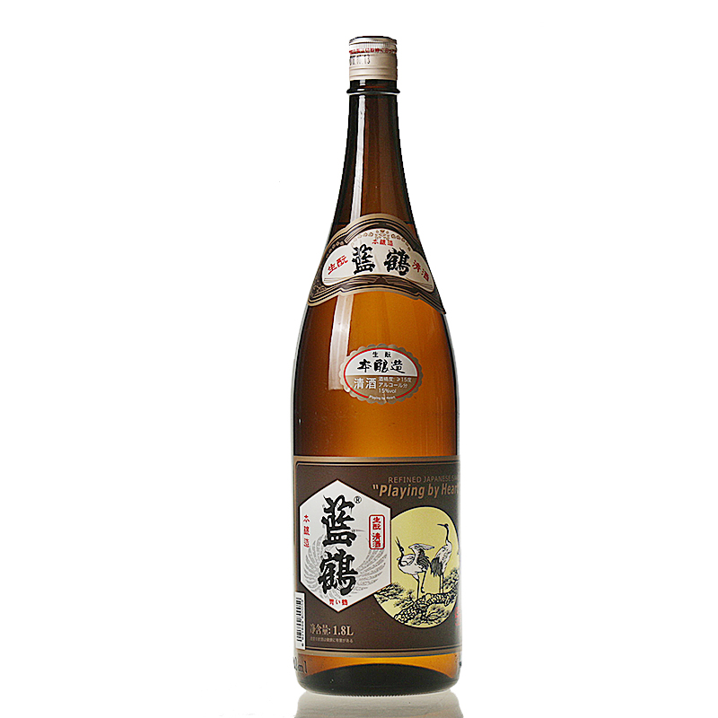 日本清酒蓝鹤本酿造菊印葵天下菊乃胜鬼运爱梦舞樱鹤1.8L*6瓶 - 图1