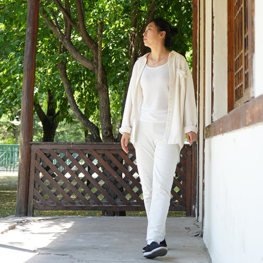 Klimatisierte, feuchtigkeitsabweisende, dünne, handgefertigte Baumwollhose aus Muyun-Baumwolle