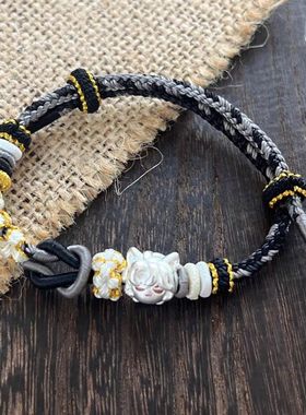 足银999盗墓笔记周边张起灵纯银谷子吴邪手链送闺蜜情侣礼物男女