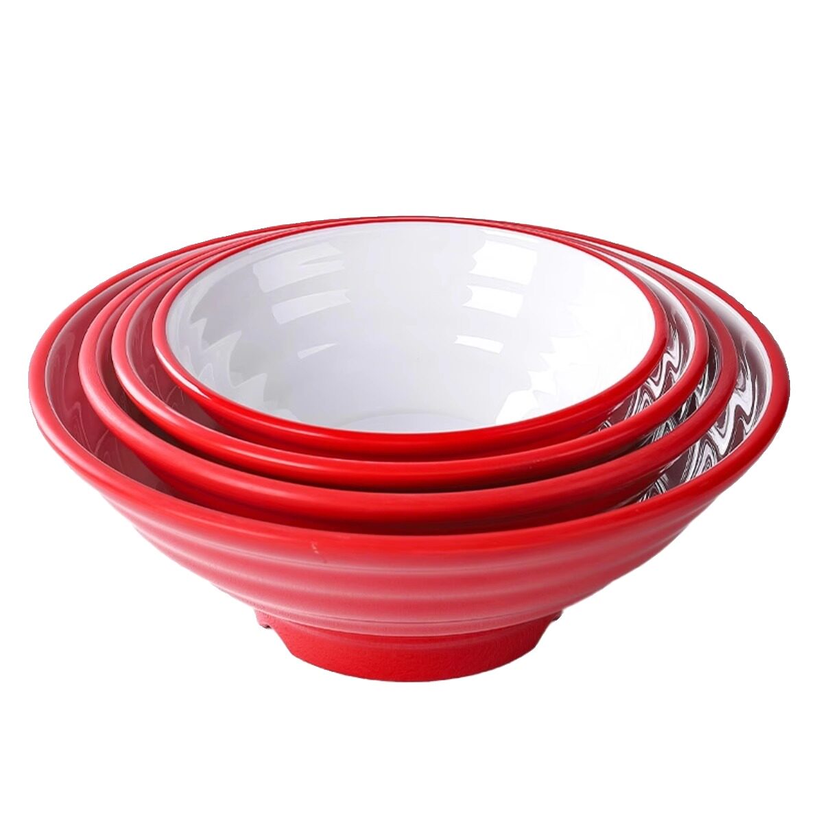 密胺餐具螺纹面碗商用汤粉碗面馆专用仿瓷螺蛳粉拌面馄饨麻辣烫碗