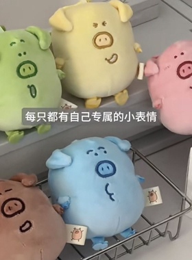 小猪菊苣萌趣粉色小猪公仔可爱毛绒玩具治愈系抱枕送女友生日礼物