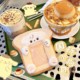 Cute plush card cover high-value bread toast card cover