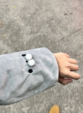 爆款海豹冬季袖套可爱女款袖套耐脏羽绒服护袖防脏工作中长款学生