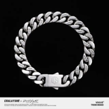 Матовый небольшой дизайнерский трендовый браслет в стиле хип-хоп из нержавеющей стали, официальный продукт, европейский стиль, изысканный стиль