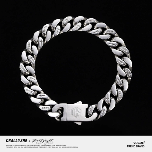 Матовый небольшой дизайнерский трендовый браслет в стиле хип-хоп из нержавеющей стали, официальный продукт, европейский стиль, изысканный стиль