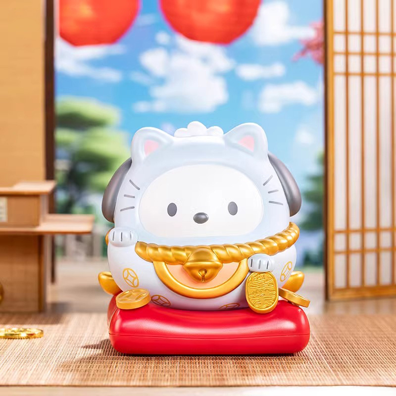 三丽鸥音乐盲盒招财喵摇摇乐库洛米HelloKitty摆件公仔玩偶新礼物-图1