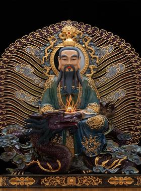 铜太上老君神像三清祖师爷摆件