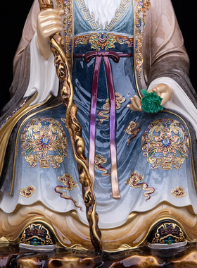 中式铜质中医名家神像摆件
