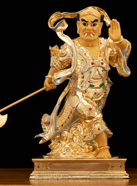 黄铜中式客厅千里眼顺风耳神像