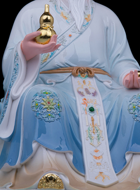 树脂中式客厅药王爷神像