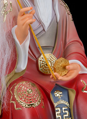 汉白玉祝福客厅玄关鸿钧老祖摆件