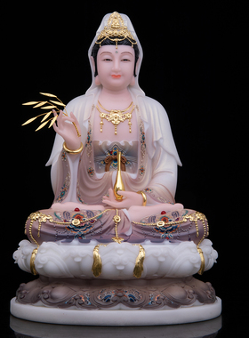 贴金家用娑婆五圣摆件石粉