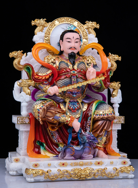 九天应元雷声普化天尊汉白玉像