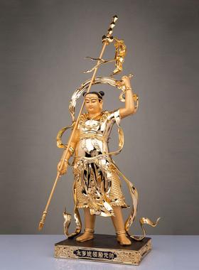 铜鎏金殷元帅神像太岁摆件