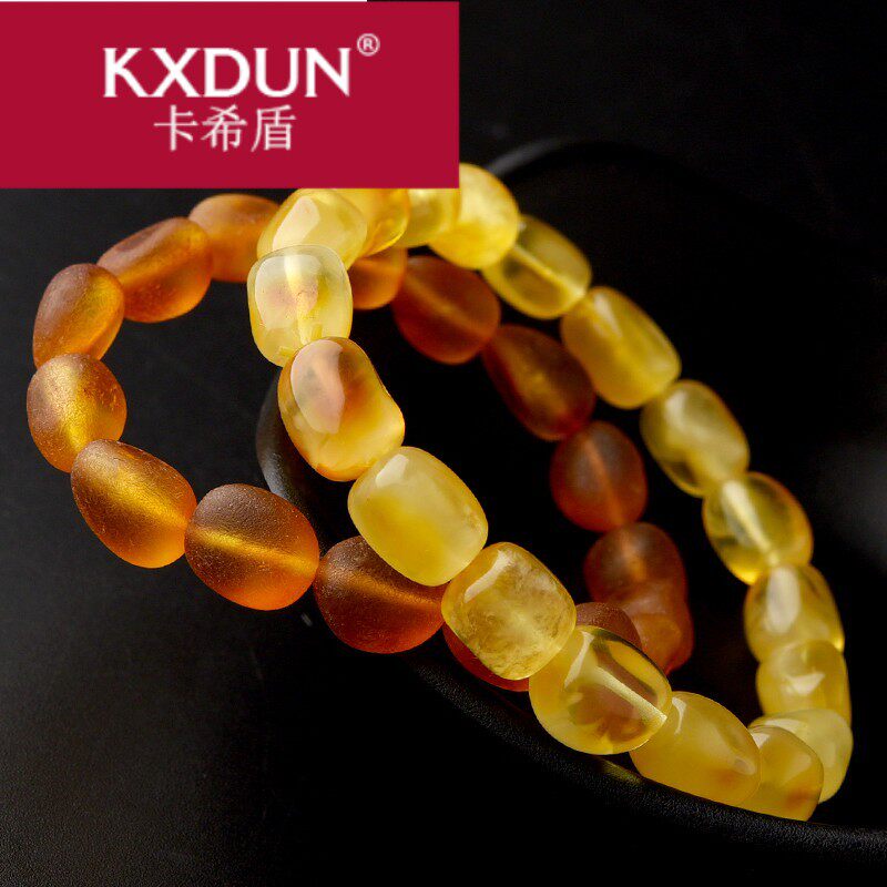 kxdun /卡希盾手串女鸡油黄琥珀福 卡希盾手链
