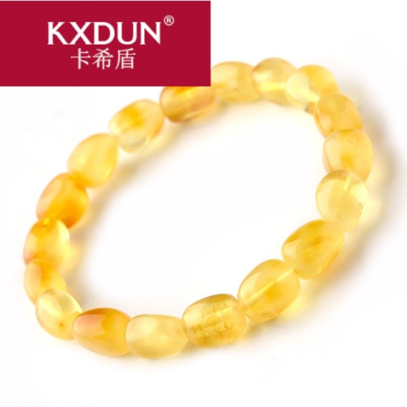 kxdun /卡希盾手串女鸡油黄琥珀福 卡希盾手链