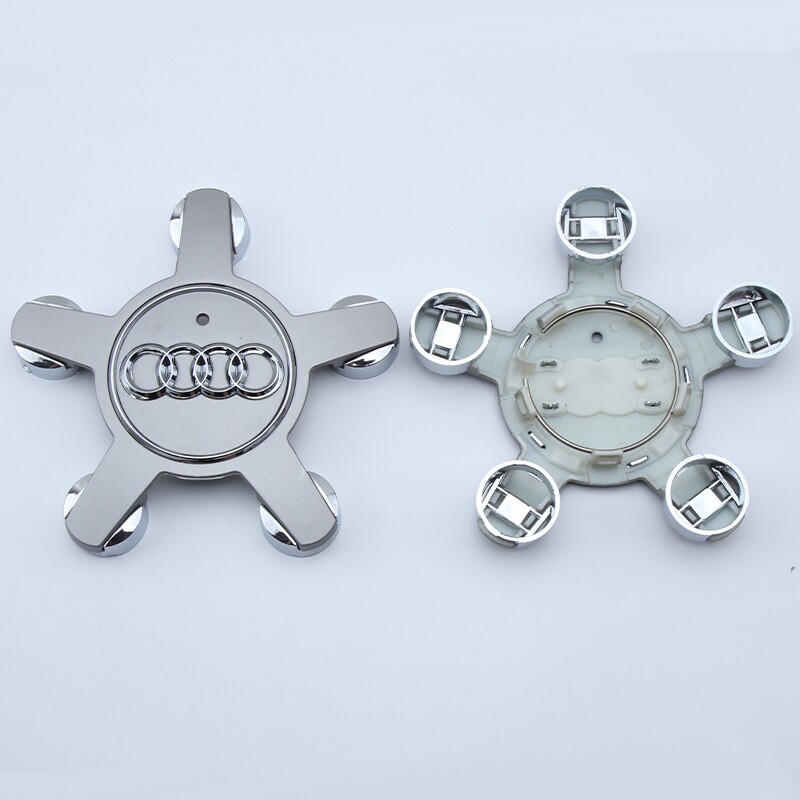 奥迪轮毂盖 Q3 Q5 A6L A4 A3 A8 C5 Q7五爪车轮中心标志盖轮胎盖 - 图0
