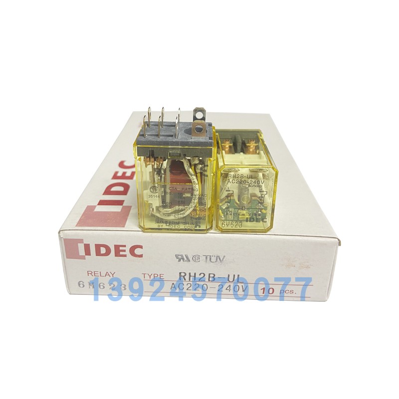 原装正品IDEC和泉继电器 RH2B-U宽8脚DC24V AC220V RH2B-UL RH3B - 图1