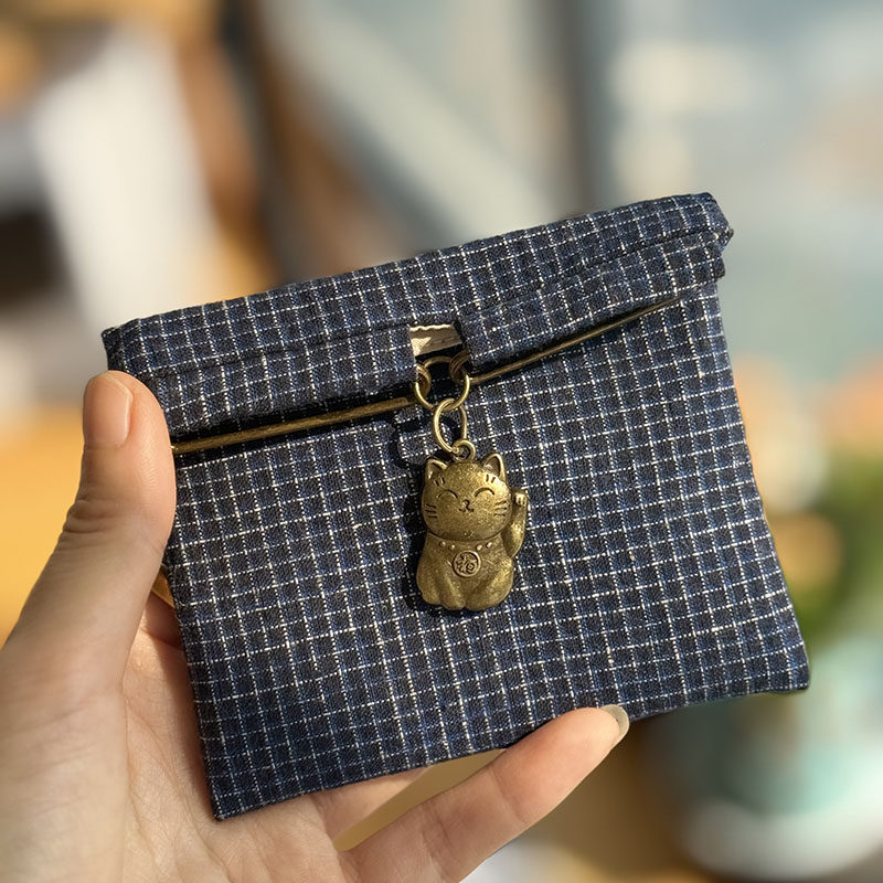 枫外原创手工制作 饭团口金包 招财猫 创意零钱包卡包 随身小包,淘宝优惠券,粉丝福利购,淘宝优惠卷