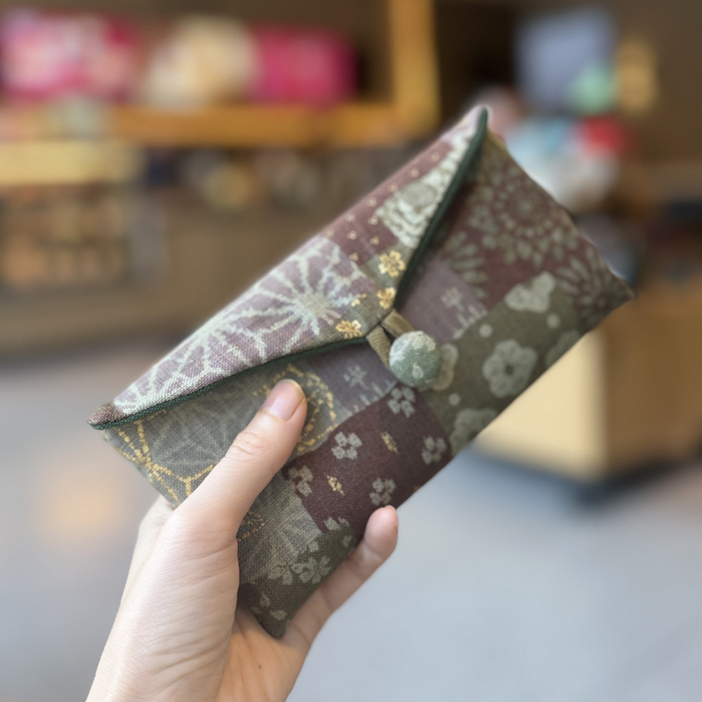 枫外设计 流金漆花影 钱包手机包手拿包 进口纯棉 环保印染材质,淘宝优惠券,粉丝福利购,淘宝优惠卷