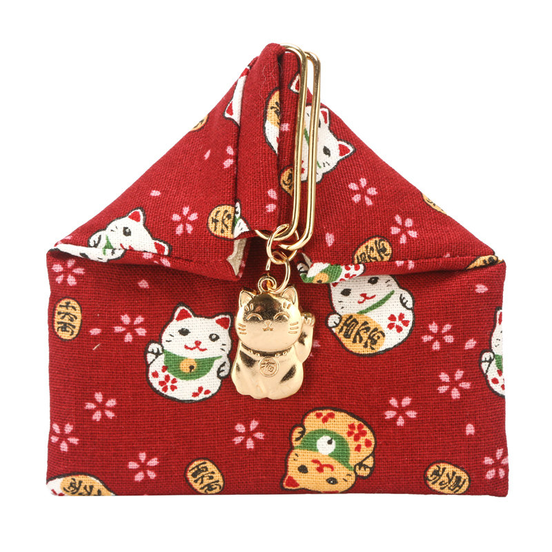 招财猫饭团卡包 布艺手工制 复古创意零钱包 卡包小物收纳口红包,淘宝优惠券,粉丝福利购,淘宝优惠卷