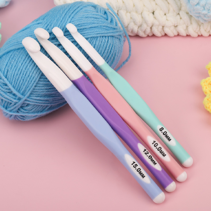 软柄加粗钩针手工diy编织围巾毛衣毛线粗钩针防滑大勾针工具材料 - 图2