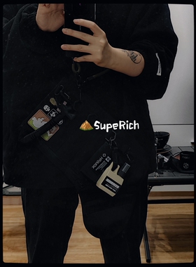 包邮nbhd战术圣诞袜子包背包挂件diy魔术贴手拎包战术挂包储物袋