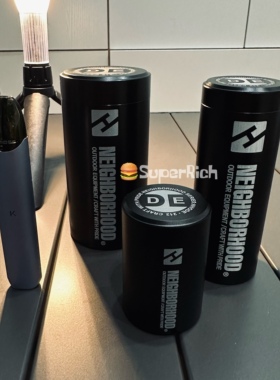 包邮Nbhd黑化风户外露营野营密封罐便携储物罐牙签茶叶咖啡豆罐铝