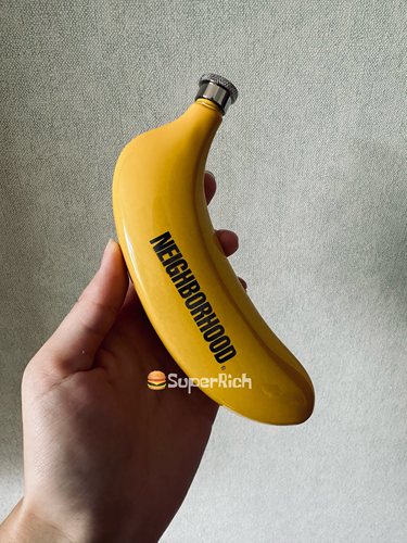 包邮nbhd户外露营酒壶金属不锈钢香蕉趣味造型便携不锈钢厚实摆件 - 图0