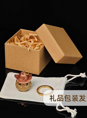 复古猫头鹰黄铜铃铛吊坠钥匙扣