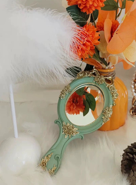 创意卧室镜子迷你手持化妆镜子