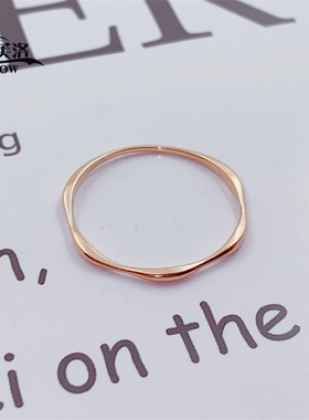 欧弗莱正品俄罗斯紫金585紫金闪闪戒指时尚爆款清库存促销送礼