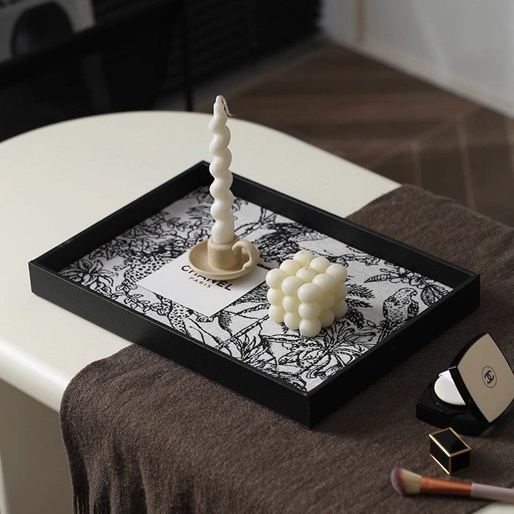 雅器一新中式复古风提花托盘轻奢复古香薰首饰钥匙收纳盘桌面摆件,淘宝优惠券,粉丝福利购,淘宝优惠卷