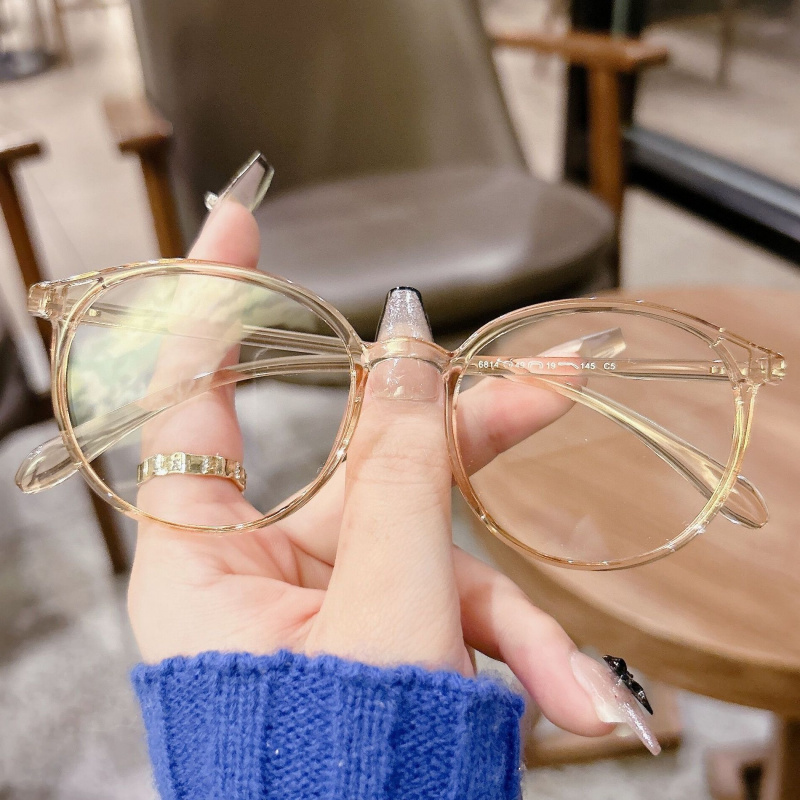 小红书款超轻近视眼镜女文艺圆框眼镜框男网上配镜有度数网红6814 - 图0