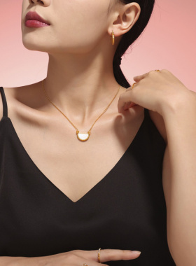 赫本风气质优雅温婉饰品半圆花边