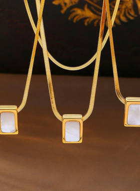 法式复古气质优雅个性刀片链饰品