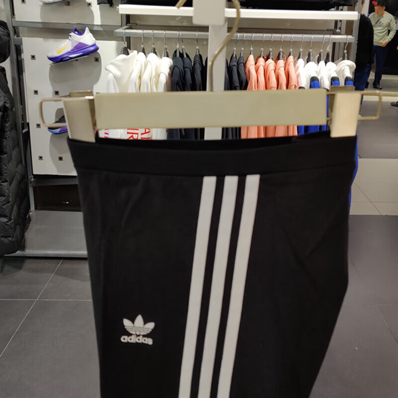 正品阿迪达斯3 STRIPES TIGHT女瑜伽训练健身打底运动长裤HD2350 - 图2