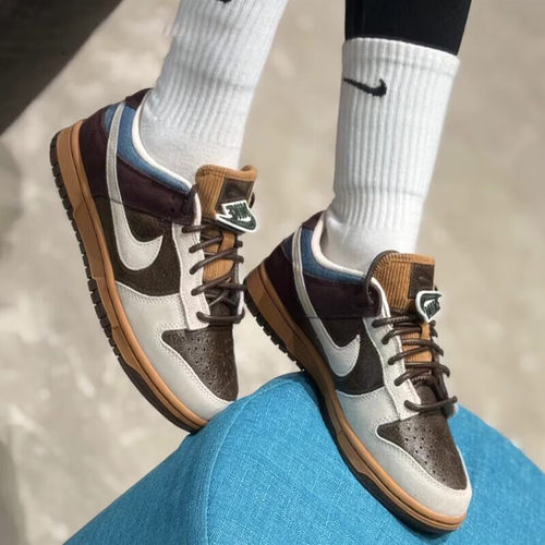 正品耐克DUNK LOW RETRO女子舒适透气轻便低帮运动板鞋HQ3459-212 - 图0