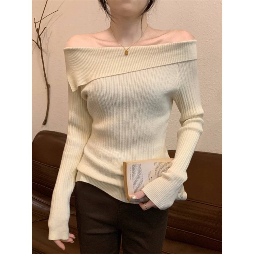 浙江平湖高端羽绒服衣女一字肩不规则针织打底衫女秋冬新款修身内,淘宝优惠券,粉丝福利购,淘宝优惠卷