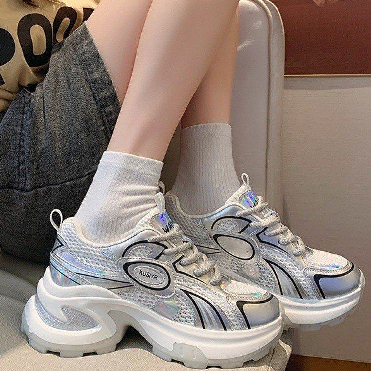 老爹鞋女夏网鞋透气网面女鞋百搭厚底小白鞋配裙子鞋子运动休闲鞋,淘宝优惠券,粉丝福利购,淘宝优惠卷