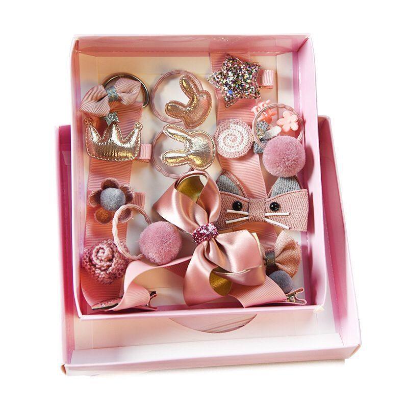 10件套儿童发夹网红发饰女童公主宝宝发卡小女孩套装新年可爱头饰,淘宝优惠券,粉丝福利购,淘宝优惠卷