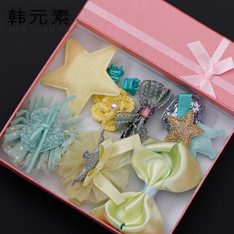 10件套儿童发夹网红发饰女童公主宝宝发卡小女孩套装新年可爱头饰,淘宝优惠券,粉丝福利购,淘宝优惠卷