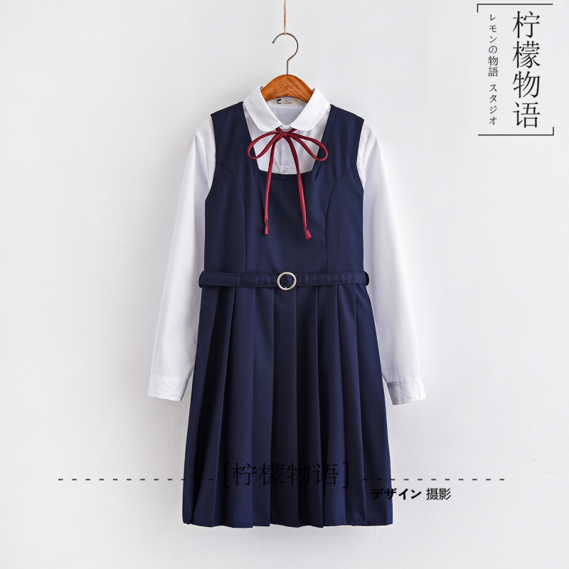 日本jk制服学生校服班服衬衫软妹裙樱花妹水手服连衣裙学院风套装