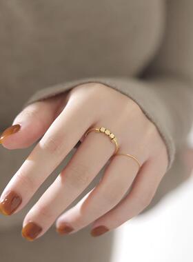 2024年新款高级感24k小金块戒指