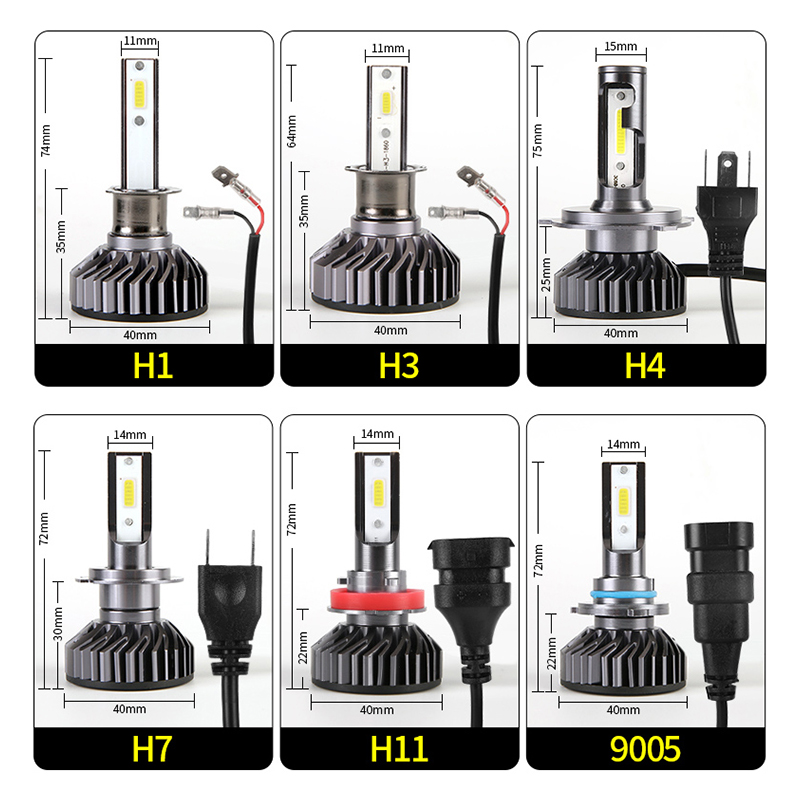 10-13款老帝豪EC7汽车LED大灯超亮近光灯远光灯H1H7灯泡改装配件 - 图2